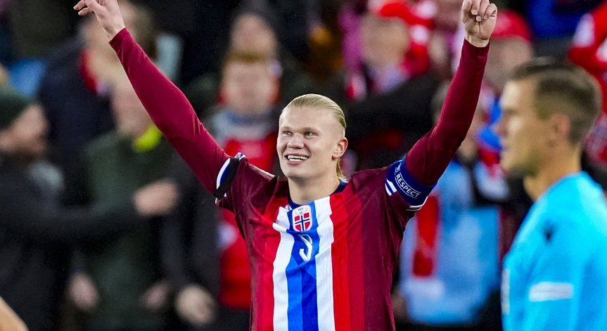 Норвежецът е отбелязал 34 гола в мачове за националния отбор.