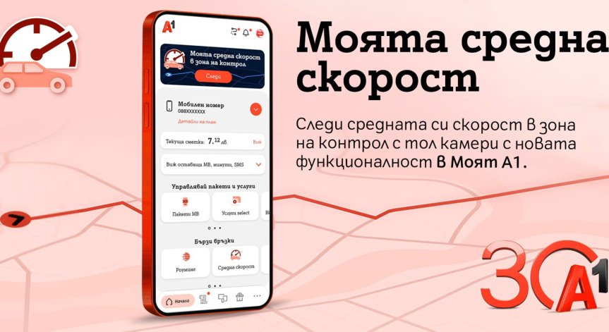 Новата функционалност намалява рисковете от пътни инциденти и глоби за превишена скорост.
