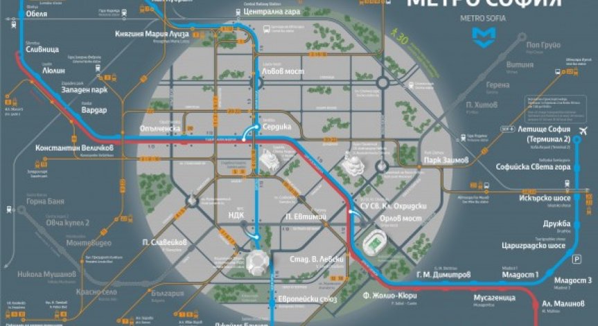 Инеженер направи разбираема карта на столичното метро