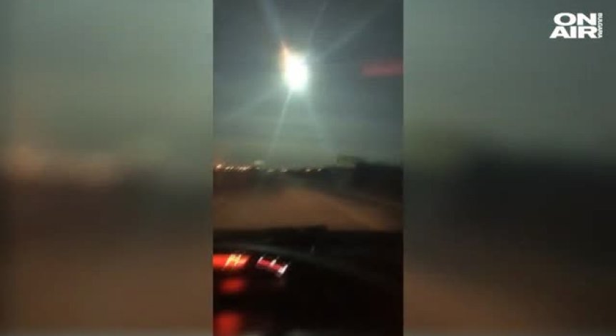Американка засне огромен горящ метеор 