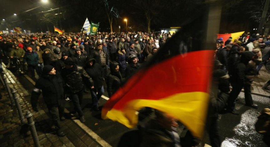 Антиимигрантски протест в Германия