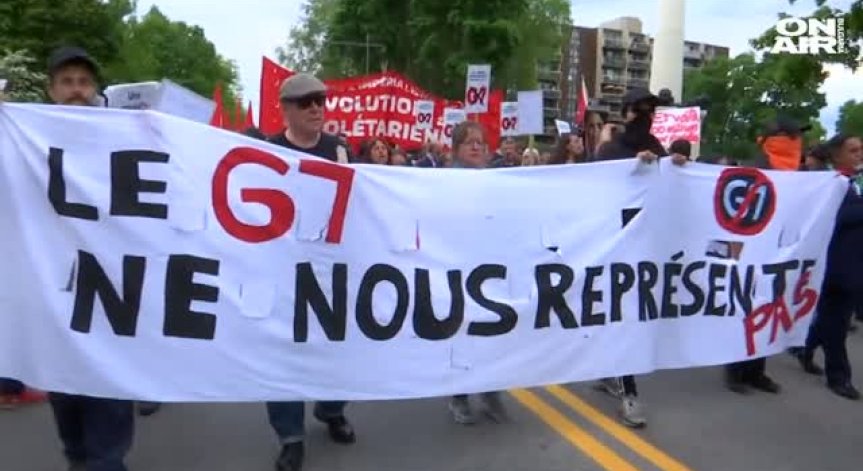 Масови протести в Квебек преди срещата на лидерите от Г7
