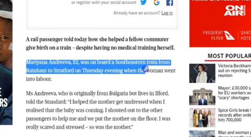 Медиите на Острова гръмнаха: Българка изроди бебе във влак