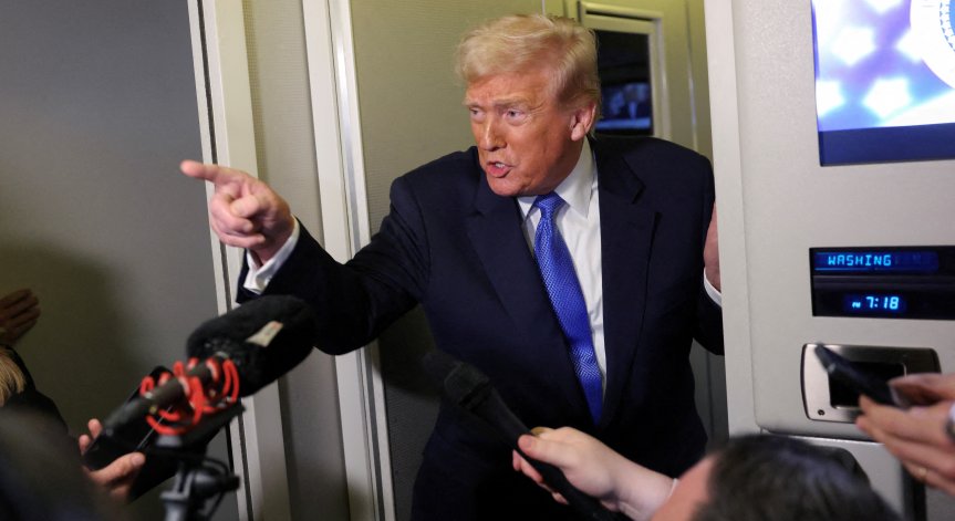 Тръмп коментира обещанието си.