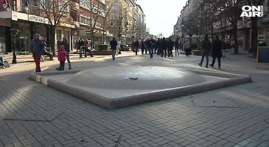 Мозаечно изображение на Витоша заменя фонтана на 