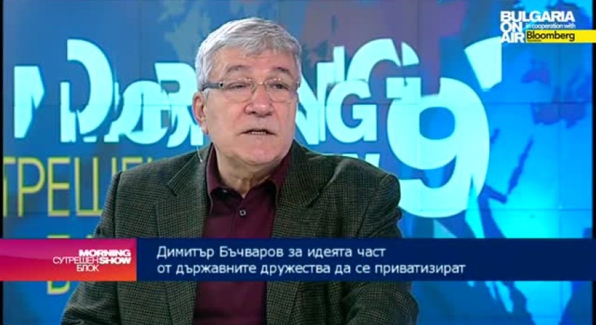Димитър Бъчваров: Приватизация на големи държавни компании няма да намали дефицита