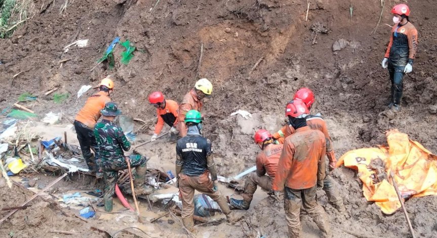 Свлачище в краен район на Южна Етиопия.