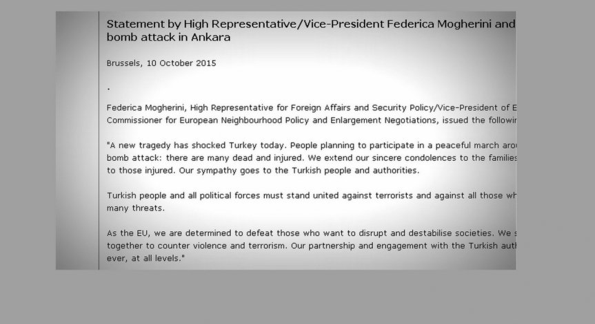 ЕС призова Турция да остане единна