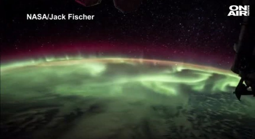Астронавт на НАСА засне северното сияние от космоса
