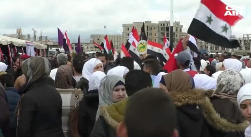 Хиляди сирийци излязоха на протест срещу решение на Доналд Тръмп