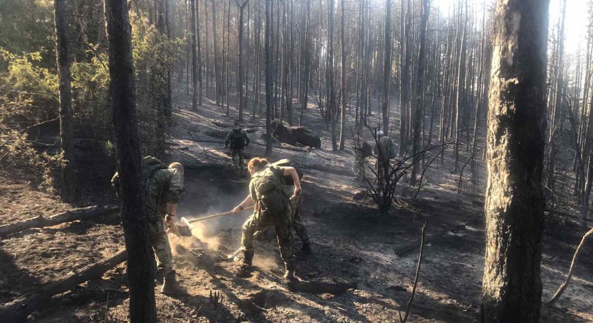 Близо 48 часа отне гасенето на пожара край село Михилци