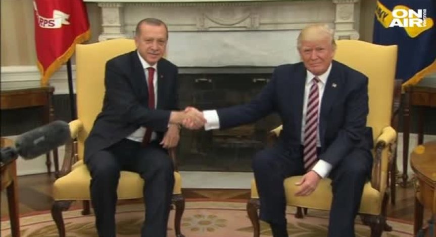 Срещата Тръмп-Ердоган доведе до протестни сблъсъци