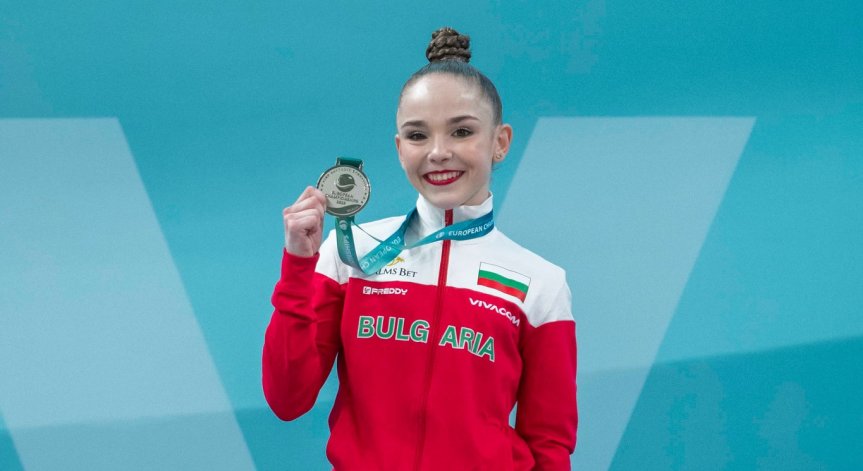 Стилияна Николова стана европейски вицешампион в многобоя по художествена гимнастика