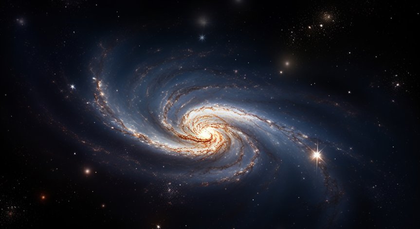 Най-голямата спирална галактика открита в ранната Вселена.