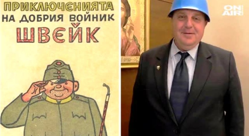 Карикатурна екплозия след синята каска на Каракачанов!