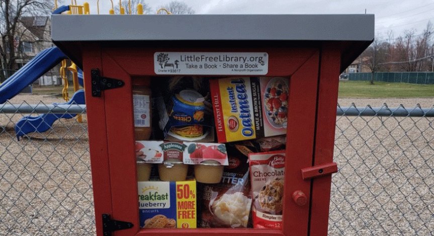 Мини библиотеки стават килери за храна