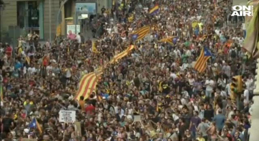 450 хил. каталунци поискаха своята независимост с протест 