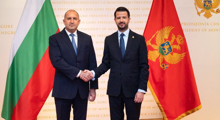 Радев: България цени високо отличните отношения с Черна гора