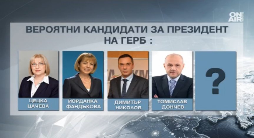 ГЕРБ обявява кандидата си за президент