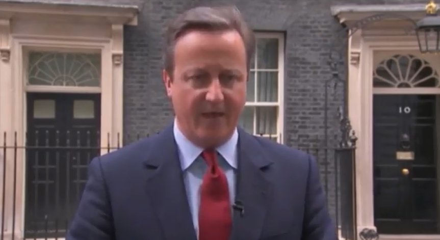 Дейвид Камерън сдаде поста с песен