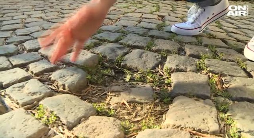 Граждани протестират срещу подмяната на паветата на бул. 
