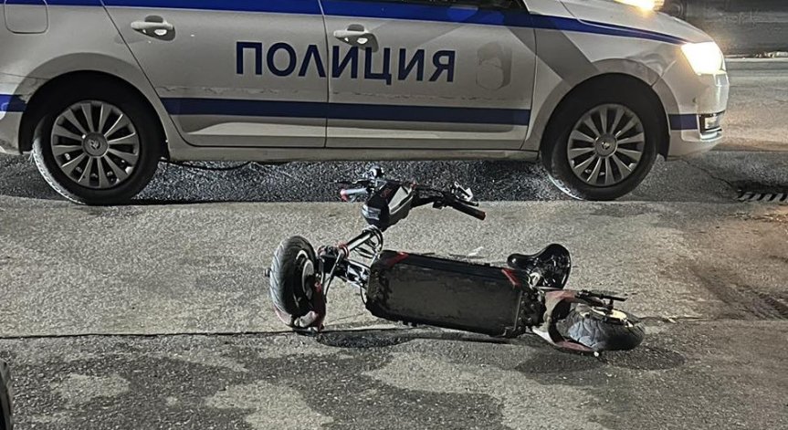 Жена е с мозъчно сътресение след удар от тротинетка.