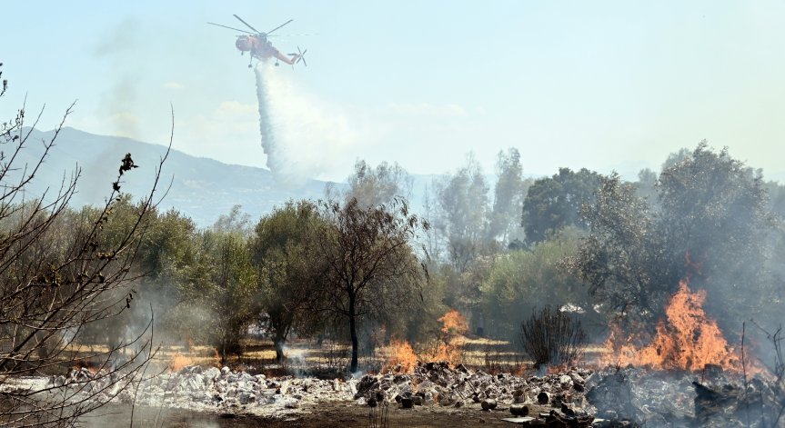 Пламнаха 35 пожара за 24 часа в Гърция