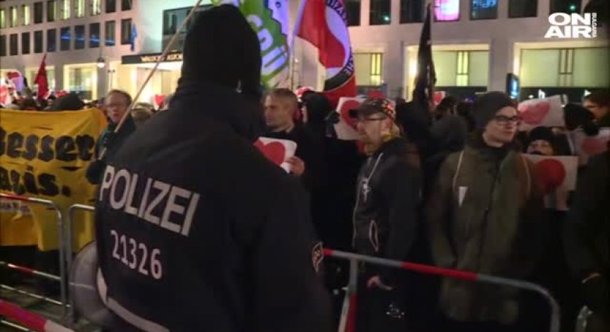 Протест и контрапротест в Берлин след атентата