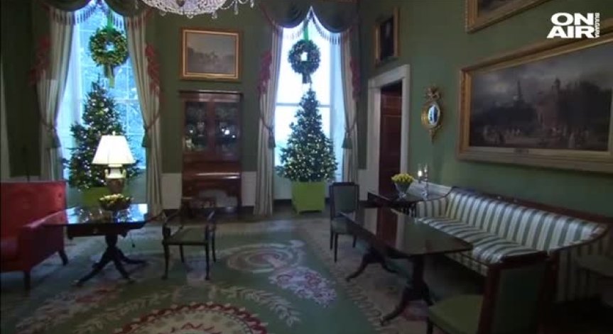 Белият дом грейна за Коледа