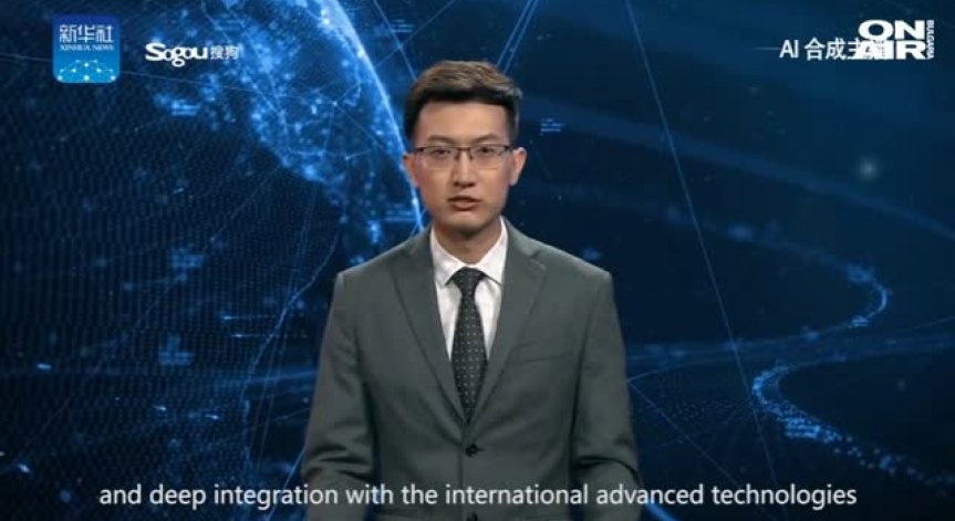 Китай: Виртуален водещ представя новините