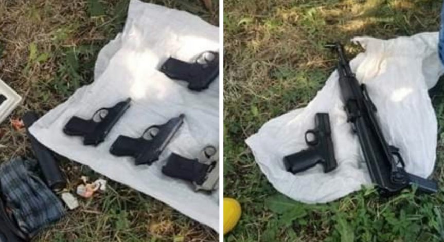 Гранатомет, автомати 