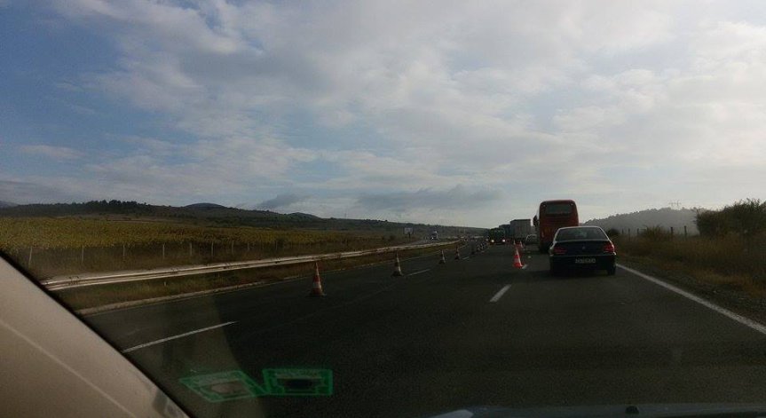 Движението в работен ден по АМ Хемус е умерено натоварено