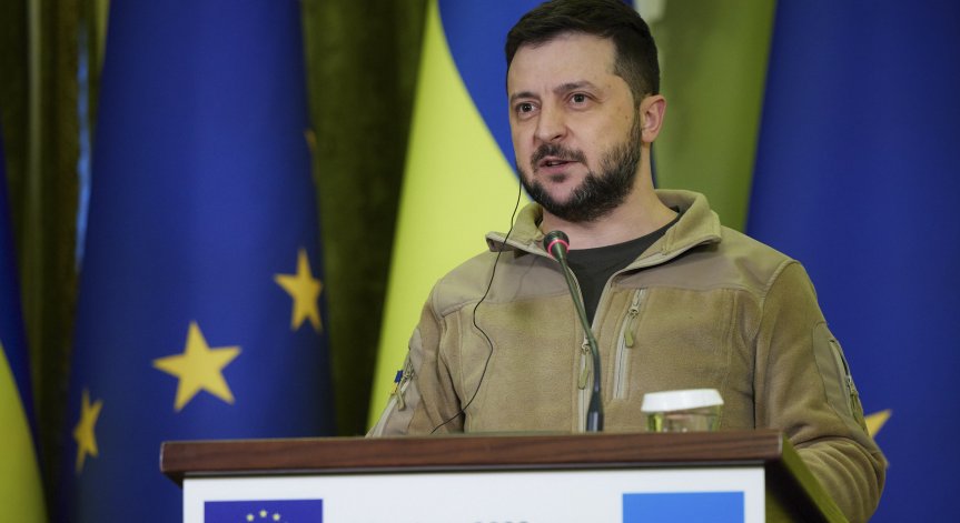 Зеленски: Не съм виждал и чувал за проект на мирно споразумение от Русия