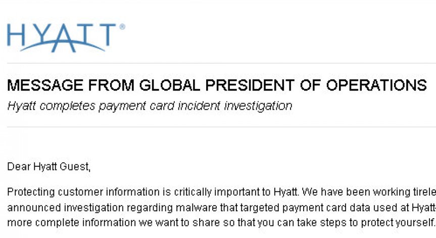 Хакнаха карти на клиенти на хотелите Hyatt 