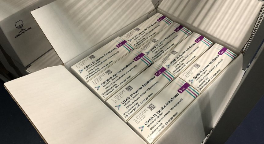 Пристигнаха още 76 800 дози от ваксината на AstraZeneca