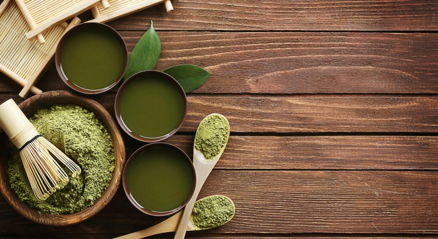 Чаят матча облекчава безпокойството.