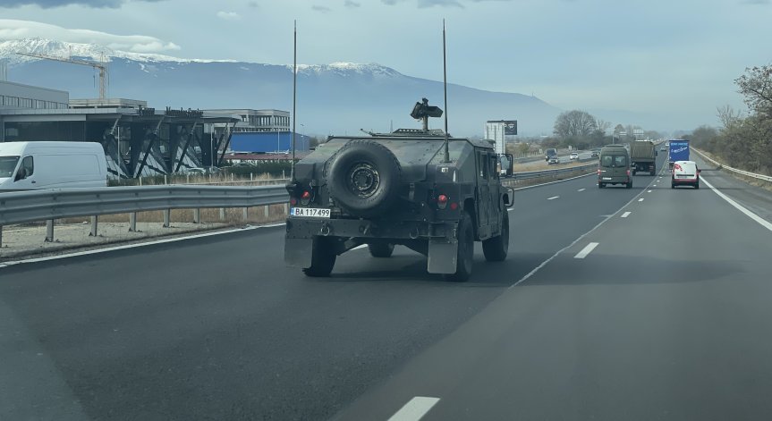 Личен състав и военна техника ще се придвижат по пътищата у нас