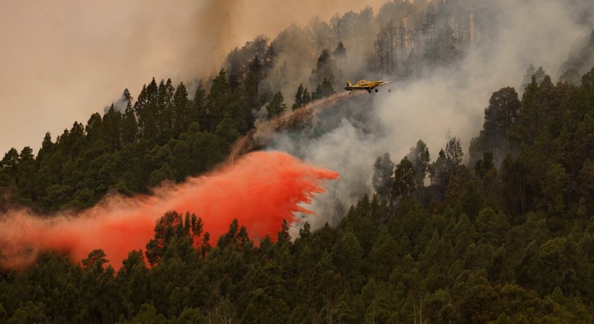 Неконтролируем е пожарът на Тенерифе, овладяването му се оказа невъзможно
