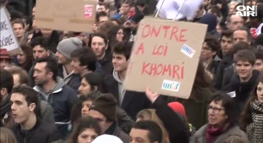 Французи на протест срещу трудовите реформи