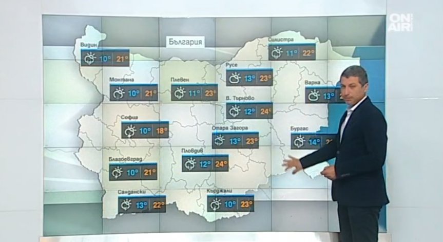 Топло време и дъжд ни очакват днес