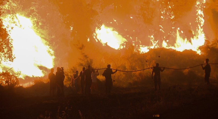 Нов пожар избухна на остров Евия 