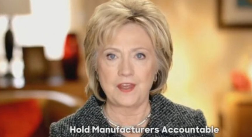 Клинтън пусна клип за кампанията на Обама срещу оръжията