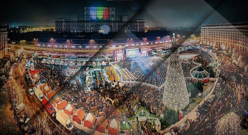 3 милиона коледни лампички грейнаха в Букурещ