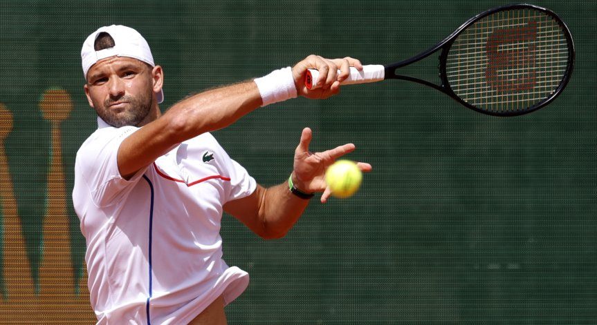 Дъжд прекъсна мача на Григор Димитров срещу Кецманович в Монте Карло