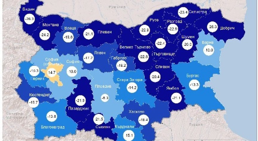 НСИ: Само София расте, жените са с над 270 хил. повече от мъжете