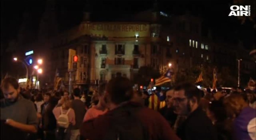 Масови протести и сблъсъци в Барселона