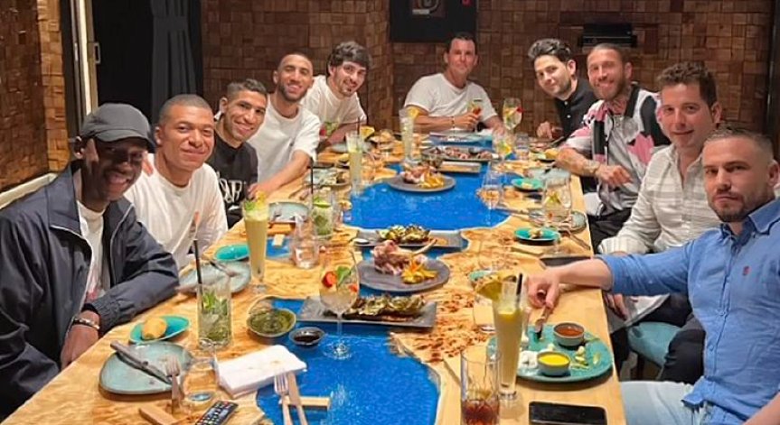 Килиан Мбапе вечеря със Серхио Рамос и Кейлор Навас в Мадрид (+СНИМКА)