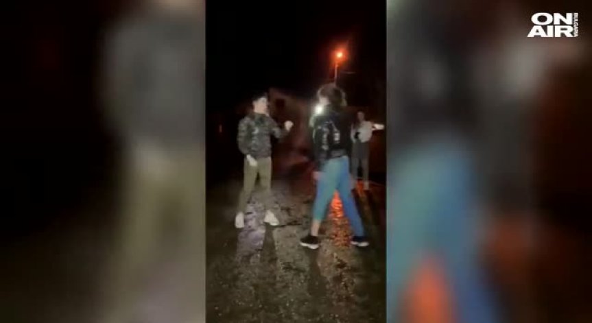 Масов бой, последван от изстрели, се развихри в училищен двор (+ВИДЕО)