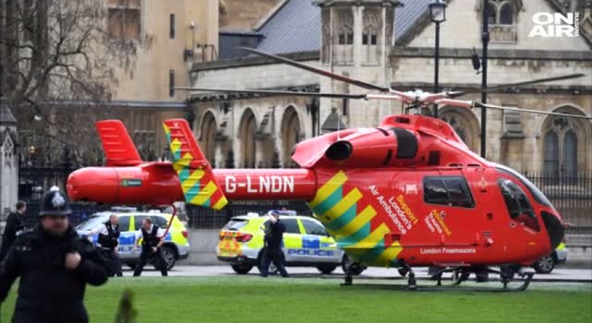 Нападение край парламента в Лондон