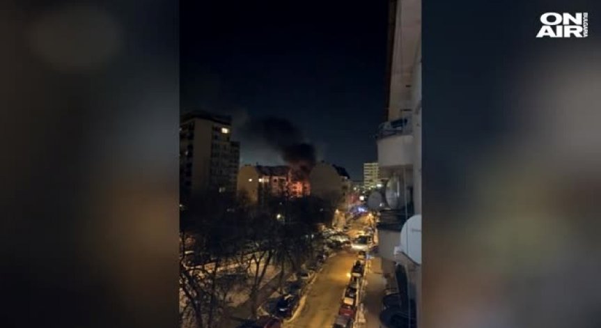 Горящ автомобил стресна жителите на кв. 